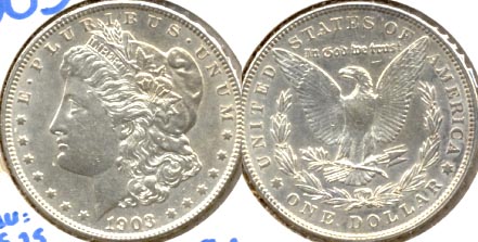 1903 Morgan Silver Dollar AU-55