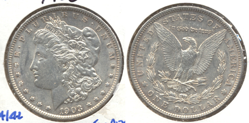 1903 Morgan Silver Dollar AU-55 a