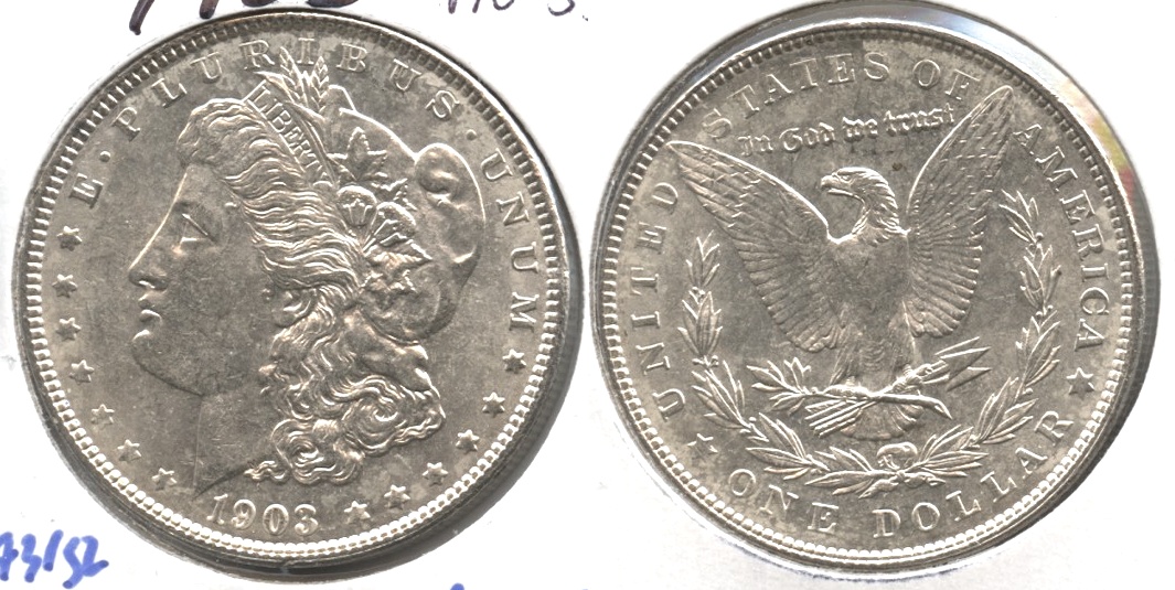 1903 Morgan Silver Dollar AU-55 #j