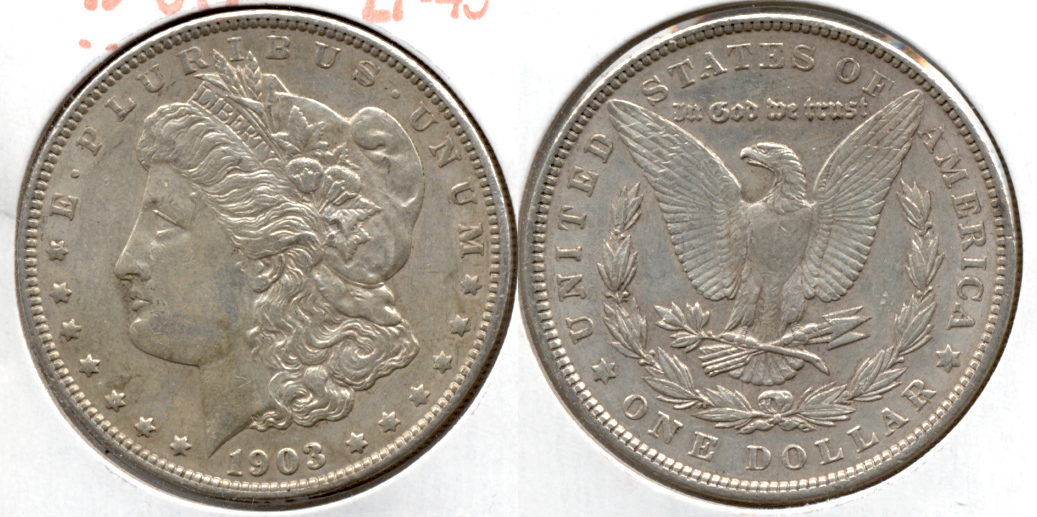 1903 Morgan Silver Dollar EF-45 b