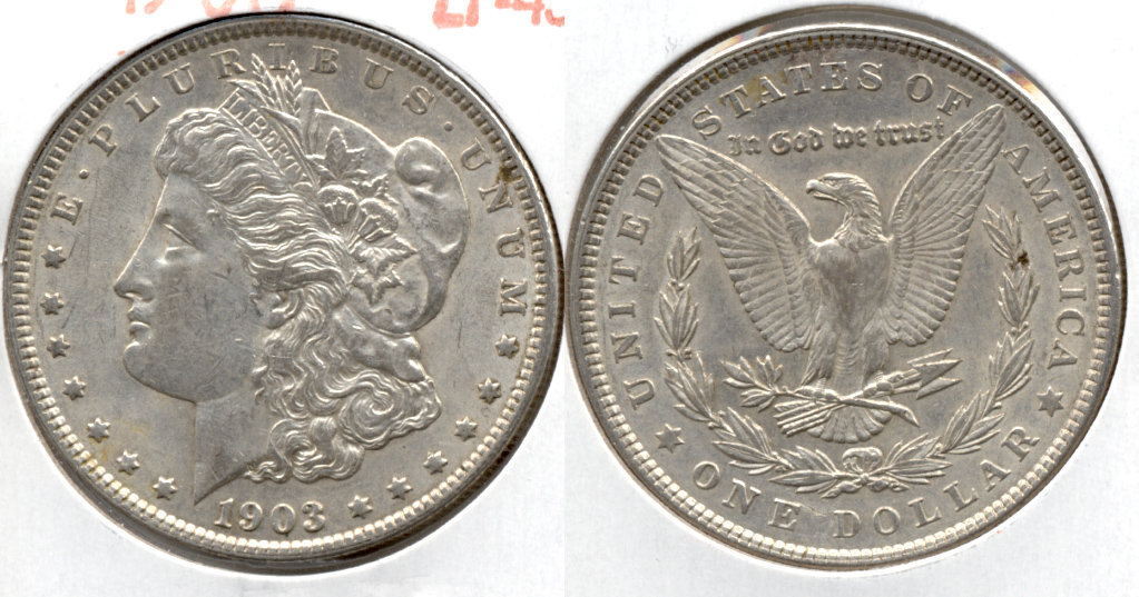 1903 Morgan Silver Dollar EF-45 c