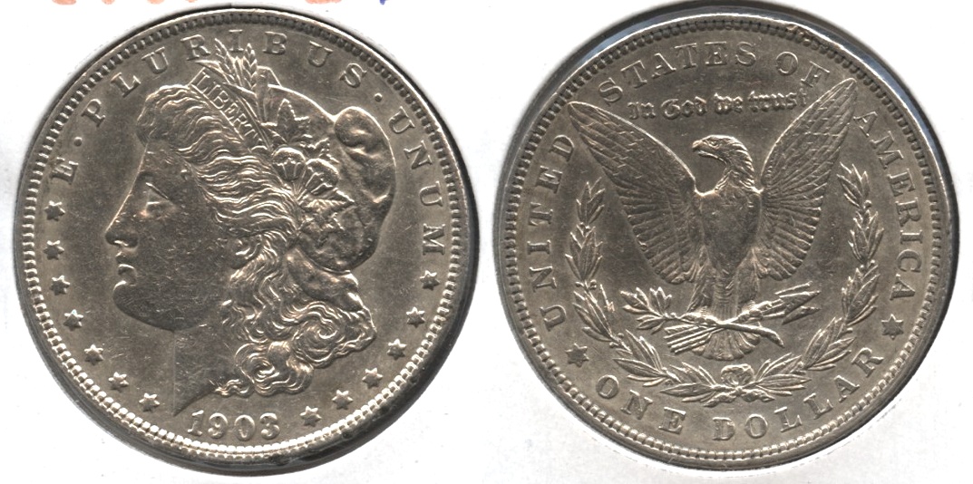 1903 Morgan Silver Dollar EF-45 #d Cleaned