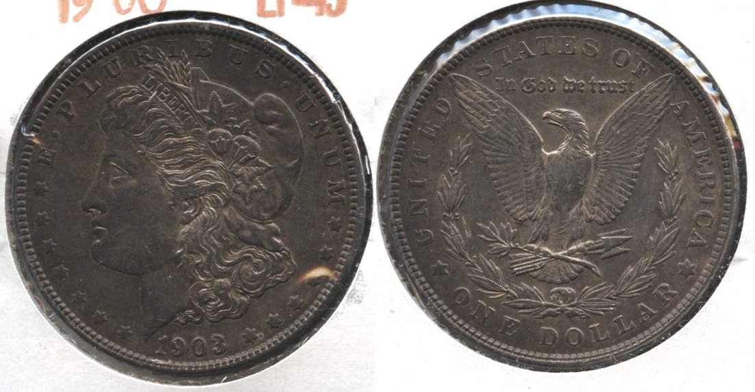 1903 Morgan Silver Dollar EF-45 #e