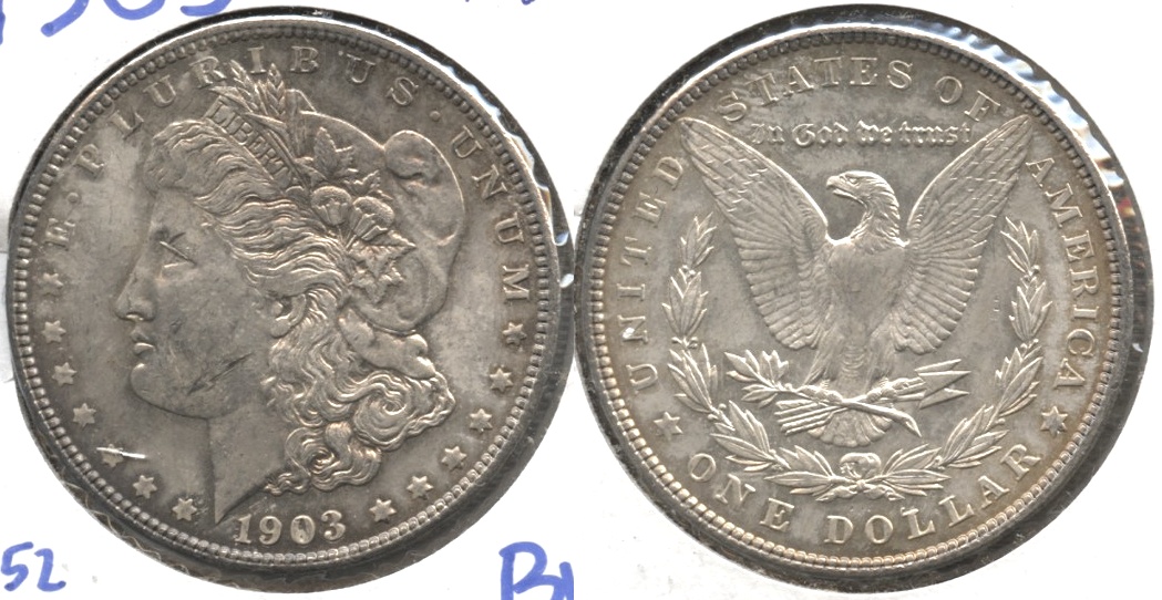 1903 Morgan Silver Dollar MS-60 #b