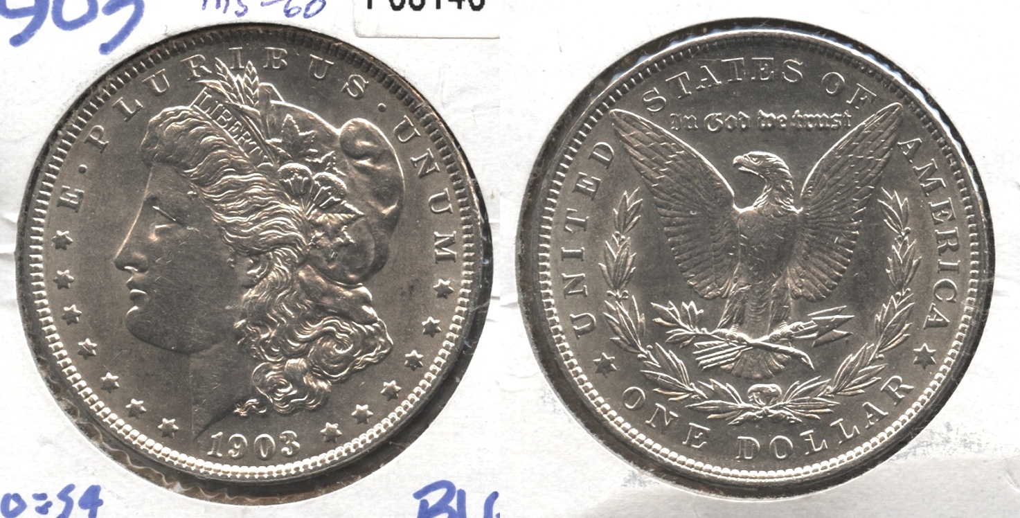 1903 Morgan Silver Dollar MS-60 #c