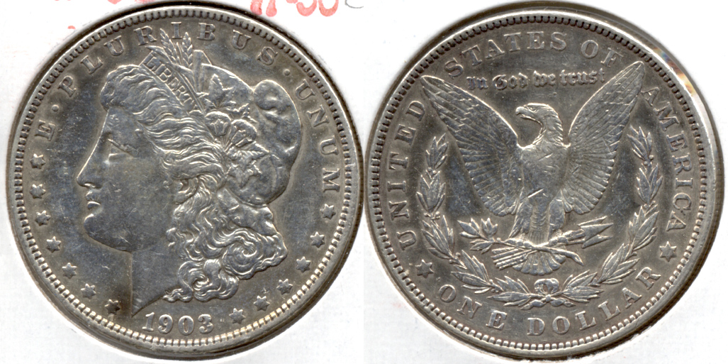 1903 Morgan Silver Dollar VF-30 Cleaned