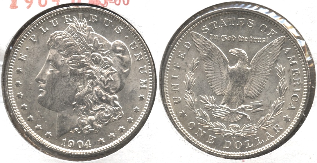 1904-O Morgan Silver Dollar MS-60 #a