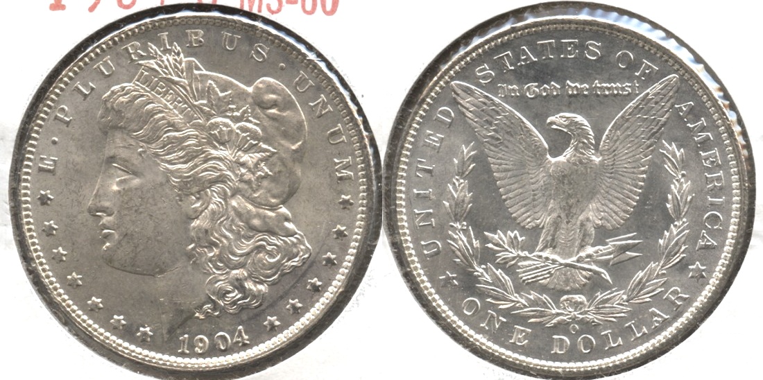 1904-O Morgan Silver Dollar MS-60 #d