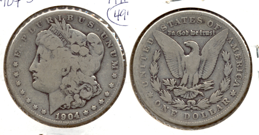 1904-S Morgan Silver Dollar Good-4