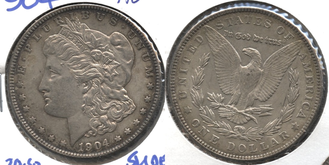 1904 Morgan Silver Dollar AU-50