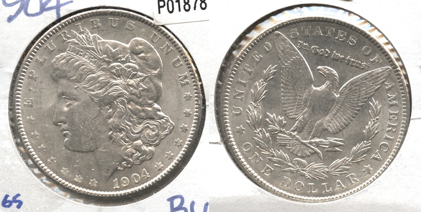 1904 Morgan Silver Dollar MS-60 #a