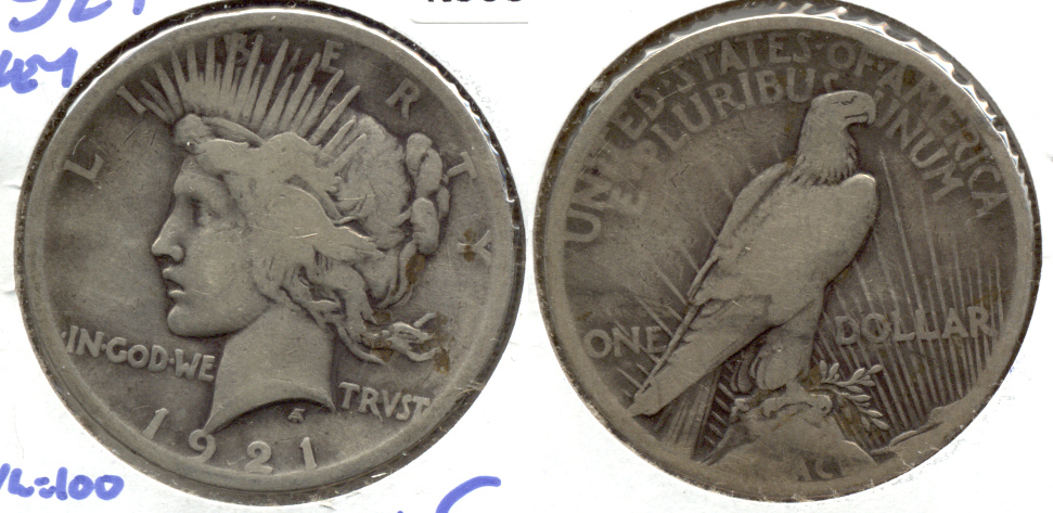 1921 Peace Silver Dollar Good-4