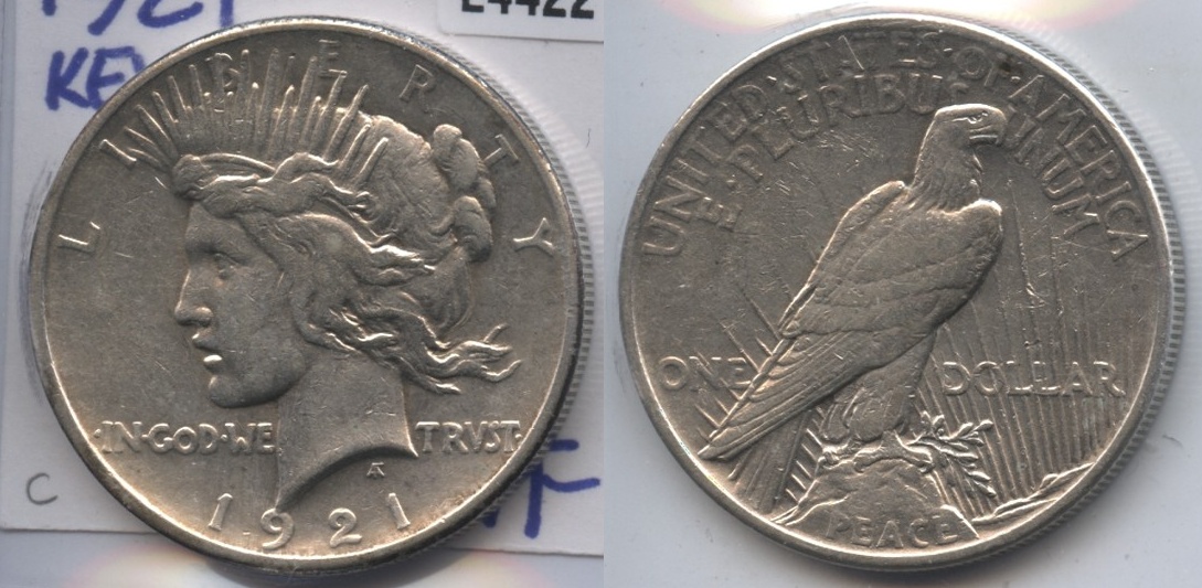 1921 Peace Silver Dollar VF-20 #c