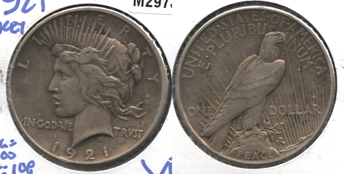 1921 Peace Silver Dollar VF-20 #f