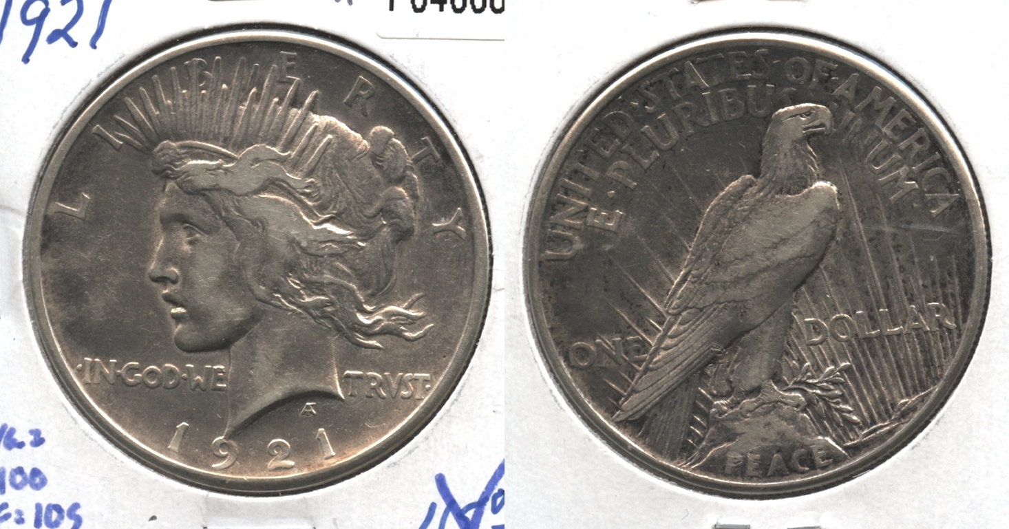 1921 Peace Silver Dollar VF-20 #j