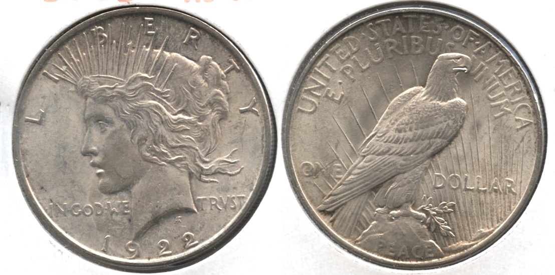 1922 Peace Silver Dollar AU-50 #q