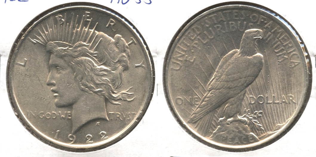 1922 Peace Silver Dollar AU-55 i