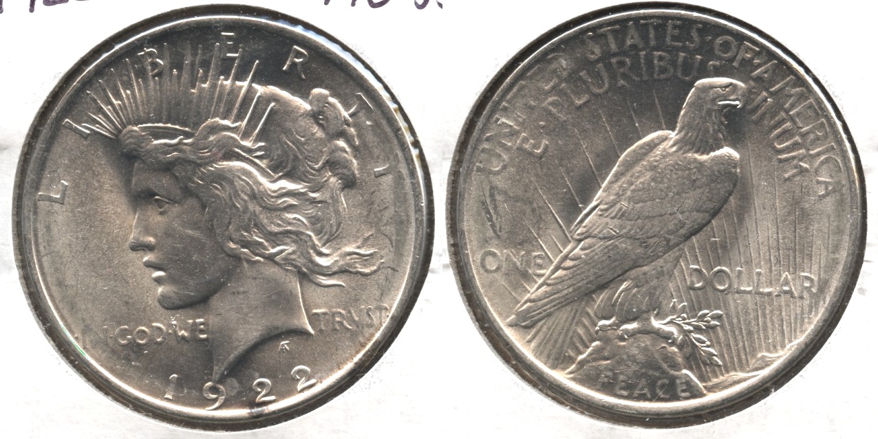 1922 Peace Silver Dollar AU-55 #o