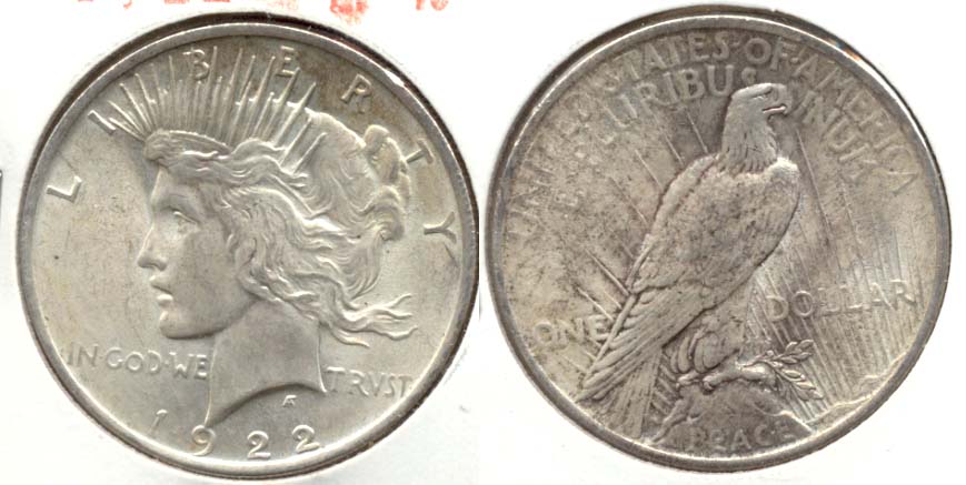 1922 Peace Silver Dollar EF-40