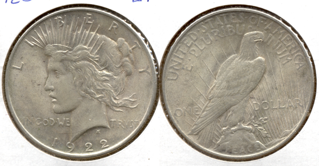 1922 Peace Silver Dollar EF-40 a