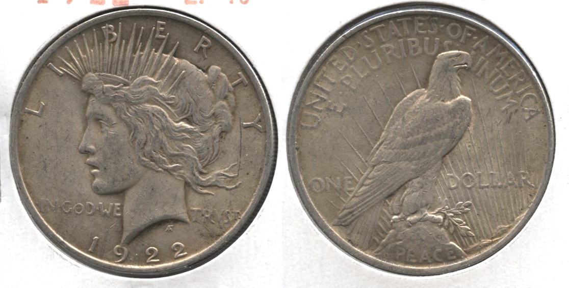 1922 Peace Silver Dollar EF-40 #k