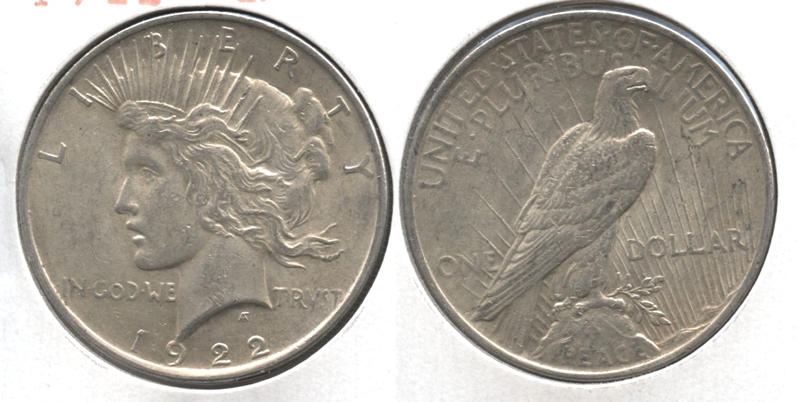 1922 Peace Silver Dollar EF-40 #l
