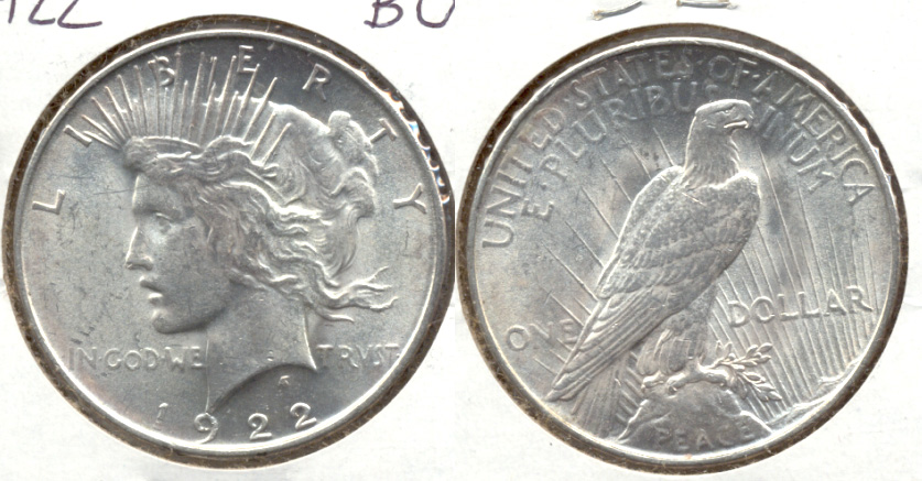 1922 Peace Silver Dollar MS-60 d