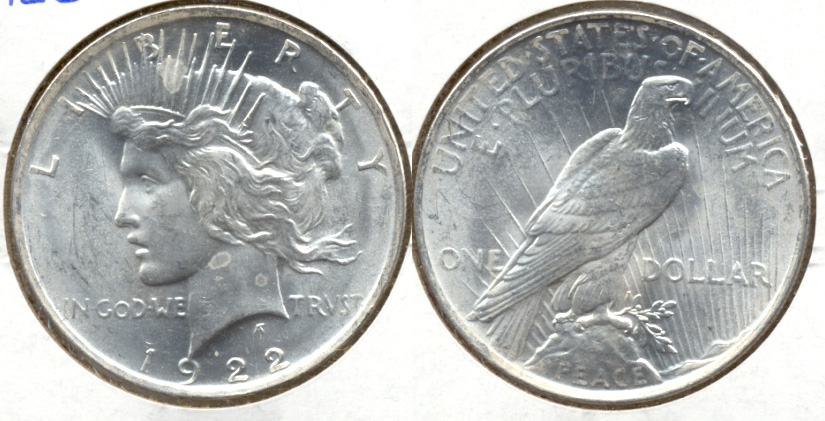 1922 Peace Silver Dollar MS-60 m