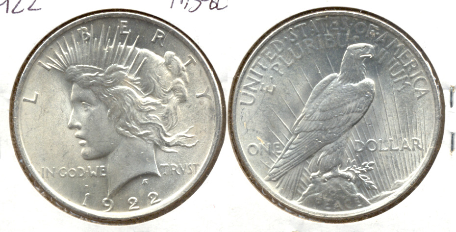 1922 Peace Silver Dollar MS-60 r