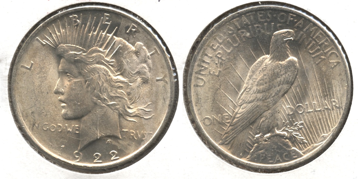1922 Peace Silver Dollar MS-61 #a