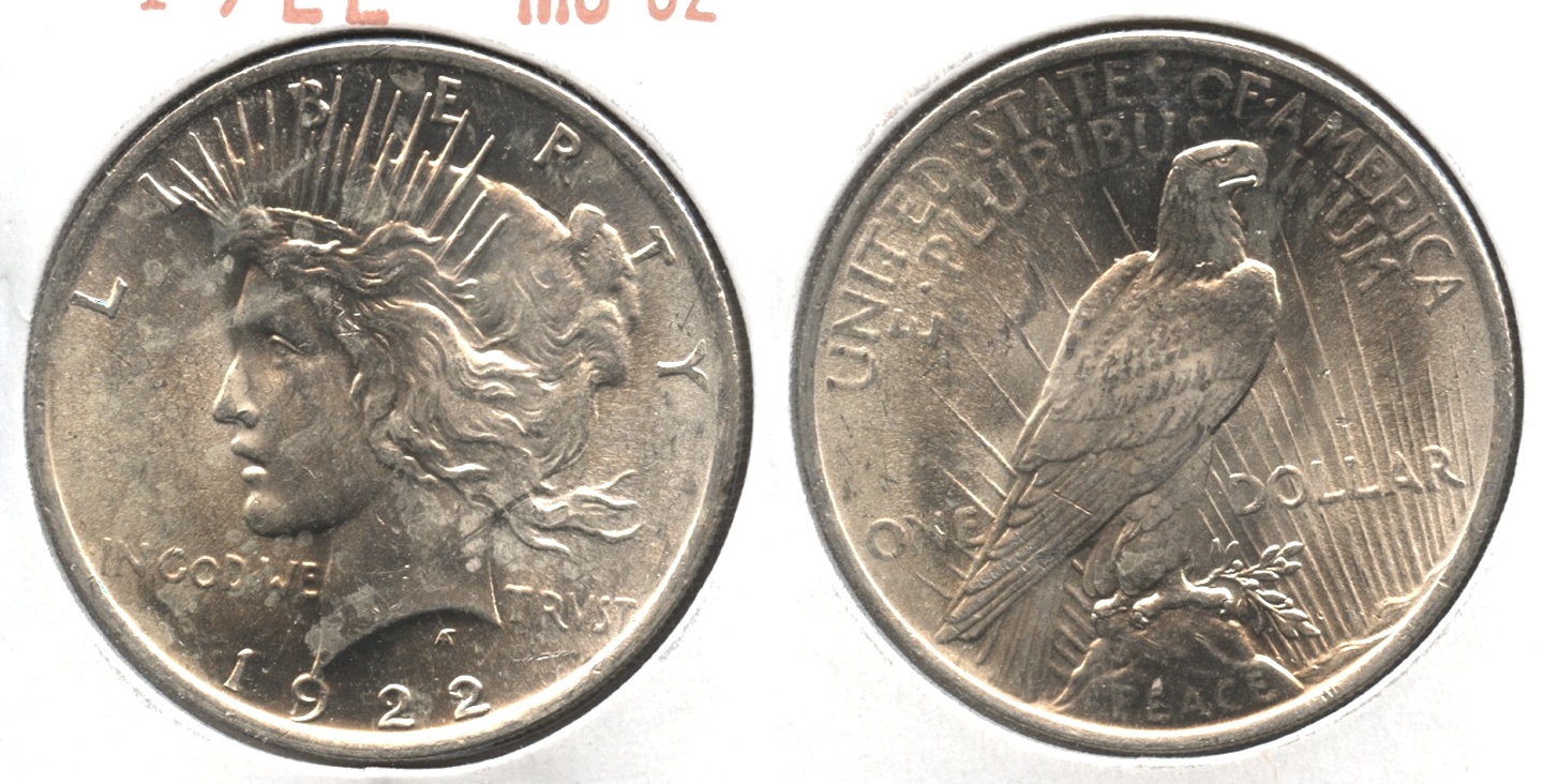 1922 Peace Silver Dollar MS-62 #h