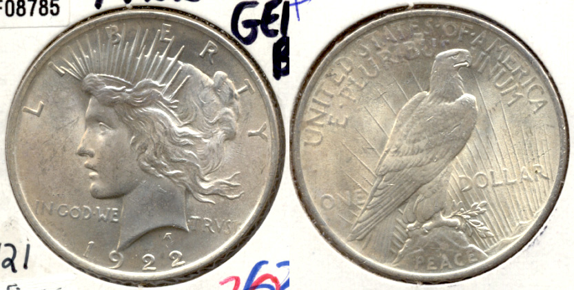 1922 Peace Silver Dollar MS-63
