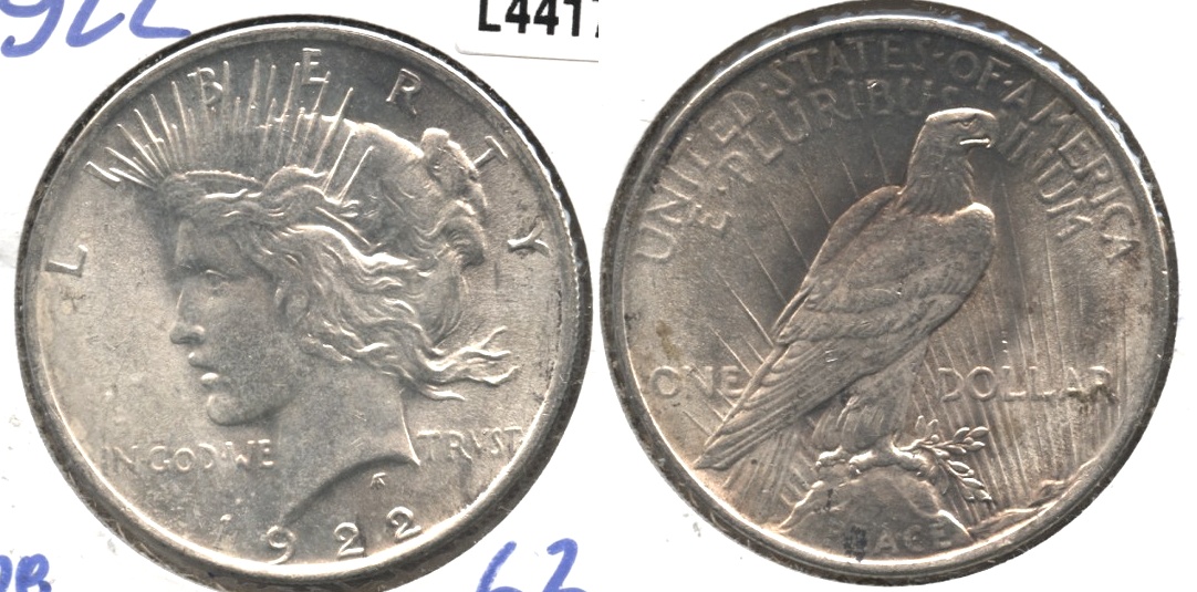 1922 Peace Silver Dollar MS-63 #e