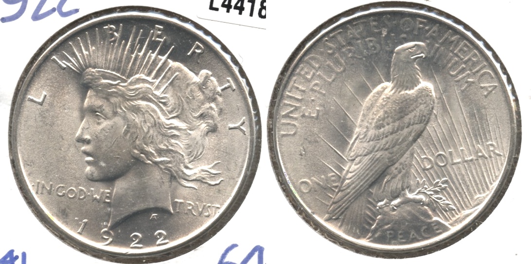 1922 Peace Silver Dollar MS-64