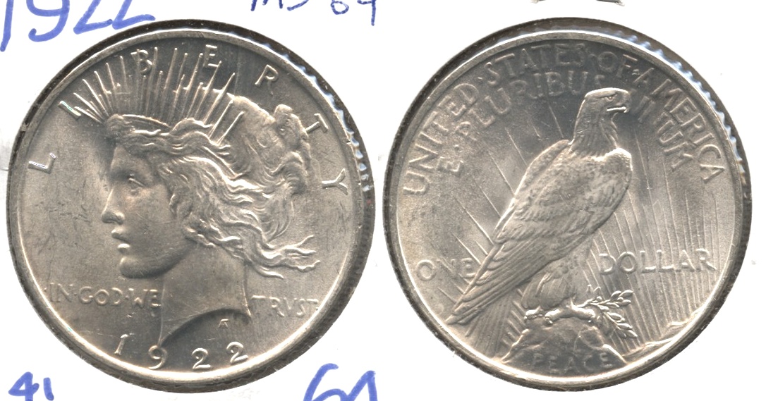 1922 Peace Silver Dollar MS-64 #a