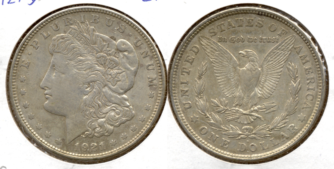 1921-D Morgan Silver Dollar EF-40 f