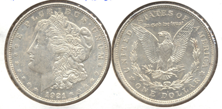 1921-D Morgan Silver Dollar MS-60
