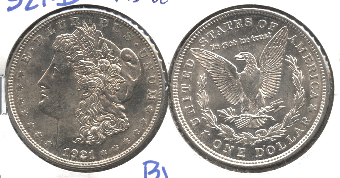 1921-D Morgan Silver Dollar MS-60 #h