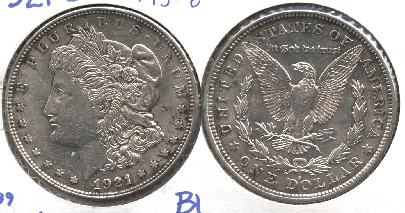 1921-D Morgan Silver Dollar MS-60 #n