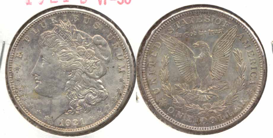 1921-D Morgan Silver Dollar VF-30