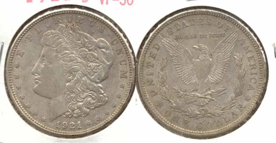 1921-D Morgan Silver Dollar VF-30 c