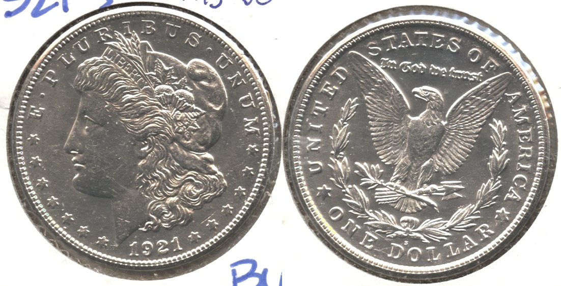 1921-S Morgan Silver Dollar MS-60 #a