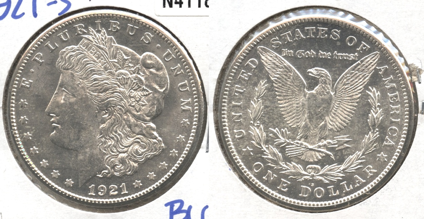 1921-S Morgan Silver Dollar MS-60 #d