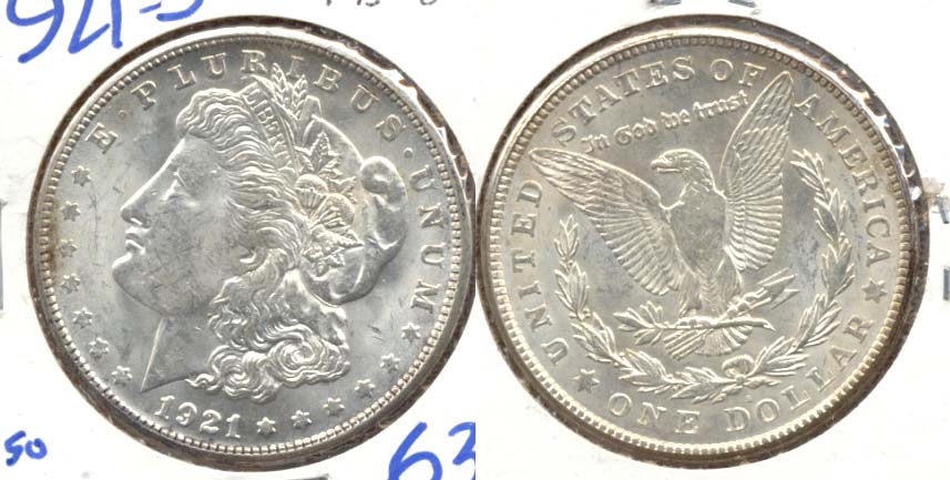 1921-S Morgan Silver Dollar MS-62