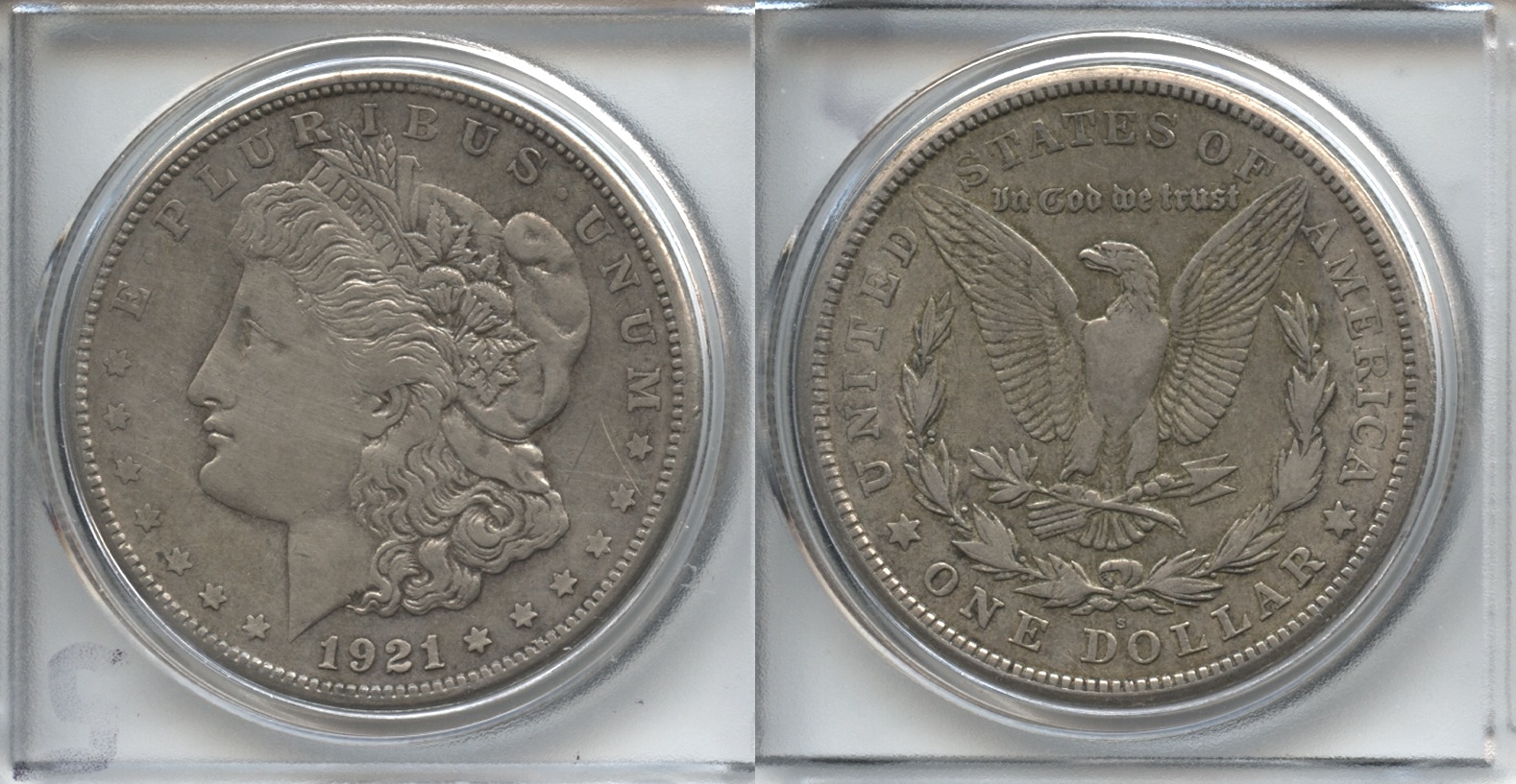 1921-S Morgan Silver Dollar VF-20 #e VAM-1B6 Thornhead