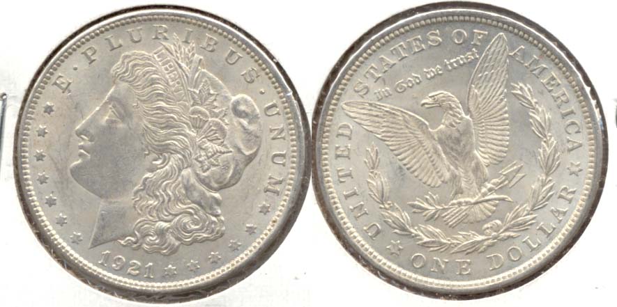 1921 Morgan Silver Dollar AU-50 c