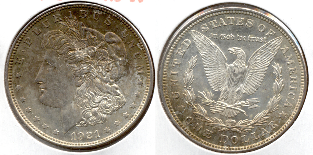 1921 Morgan Silver Dollar AU-50 k
