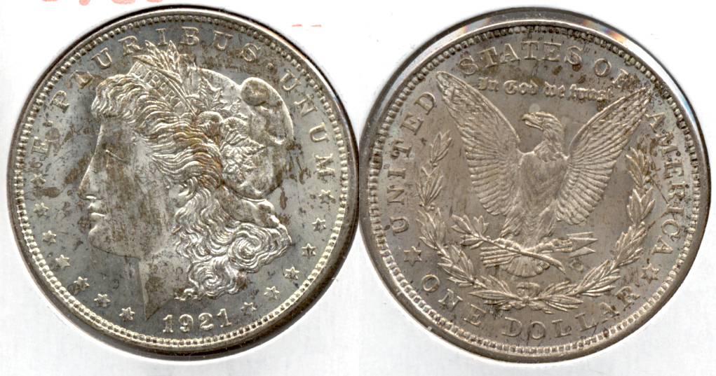 1921 Morgan Silver Dollar AU-50 l