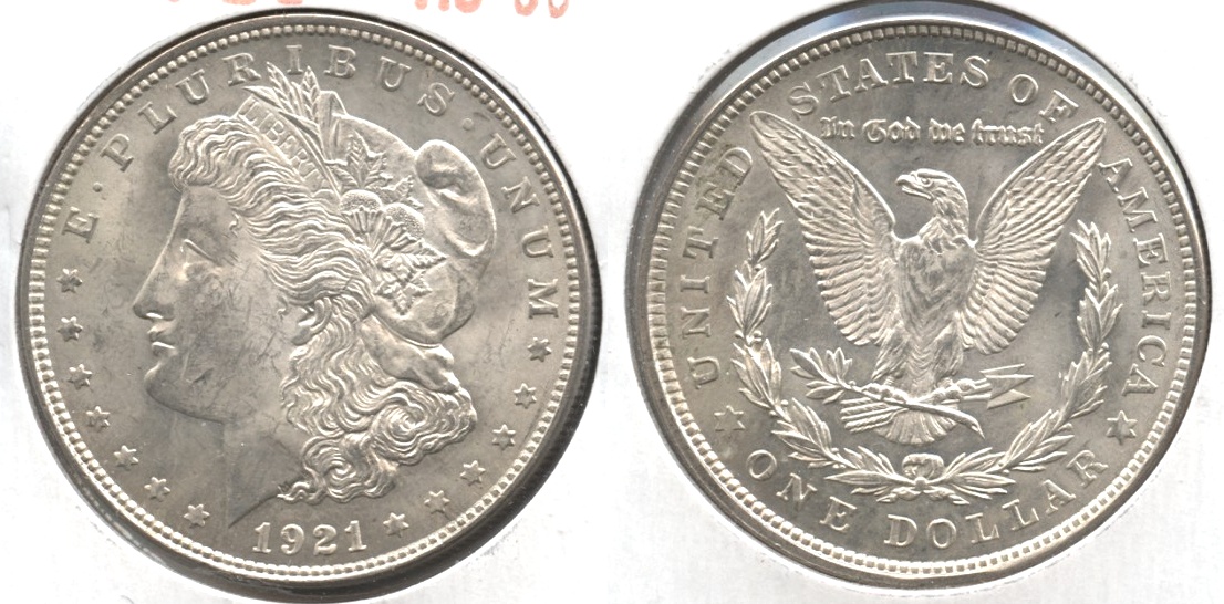 1921 Morgan Silver Dollar AU-50 #o