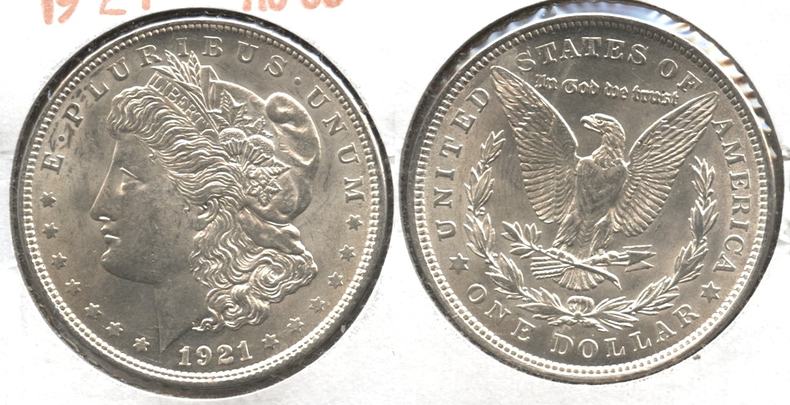 1921 Morgan Silver Dollar AU-50 #s